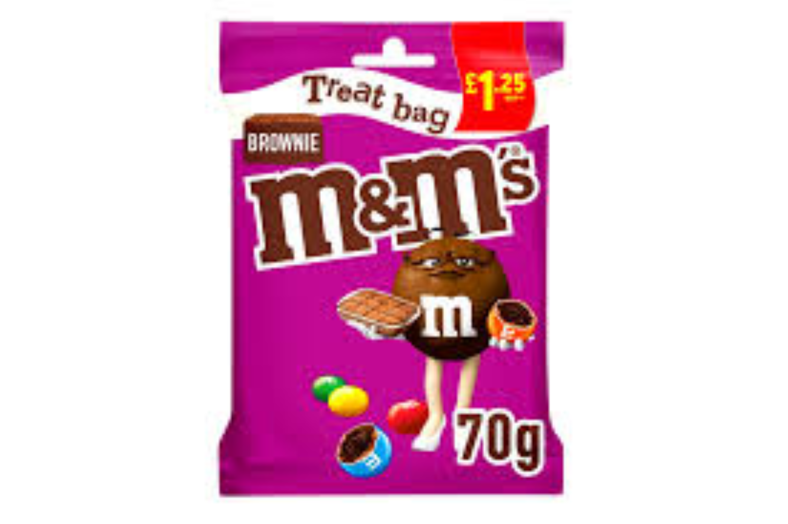 M&M BROWNIES TREAT BAG 70G
